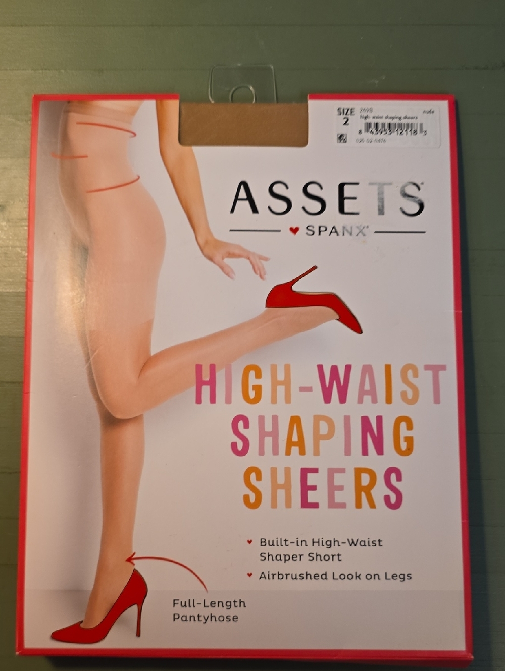 SPANX High-Waist Shaping Sheers - Nude with Red Accents